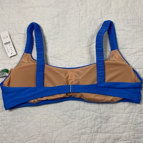 NWT J.Crew Scrunchie-strap squareneck bikini top size XL - Picture 5 of 9